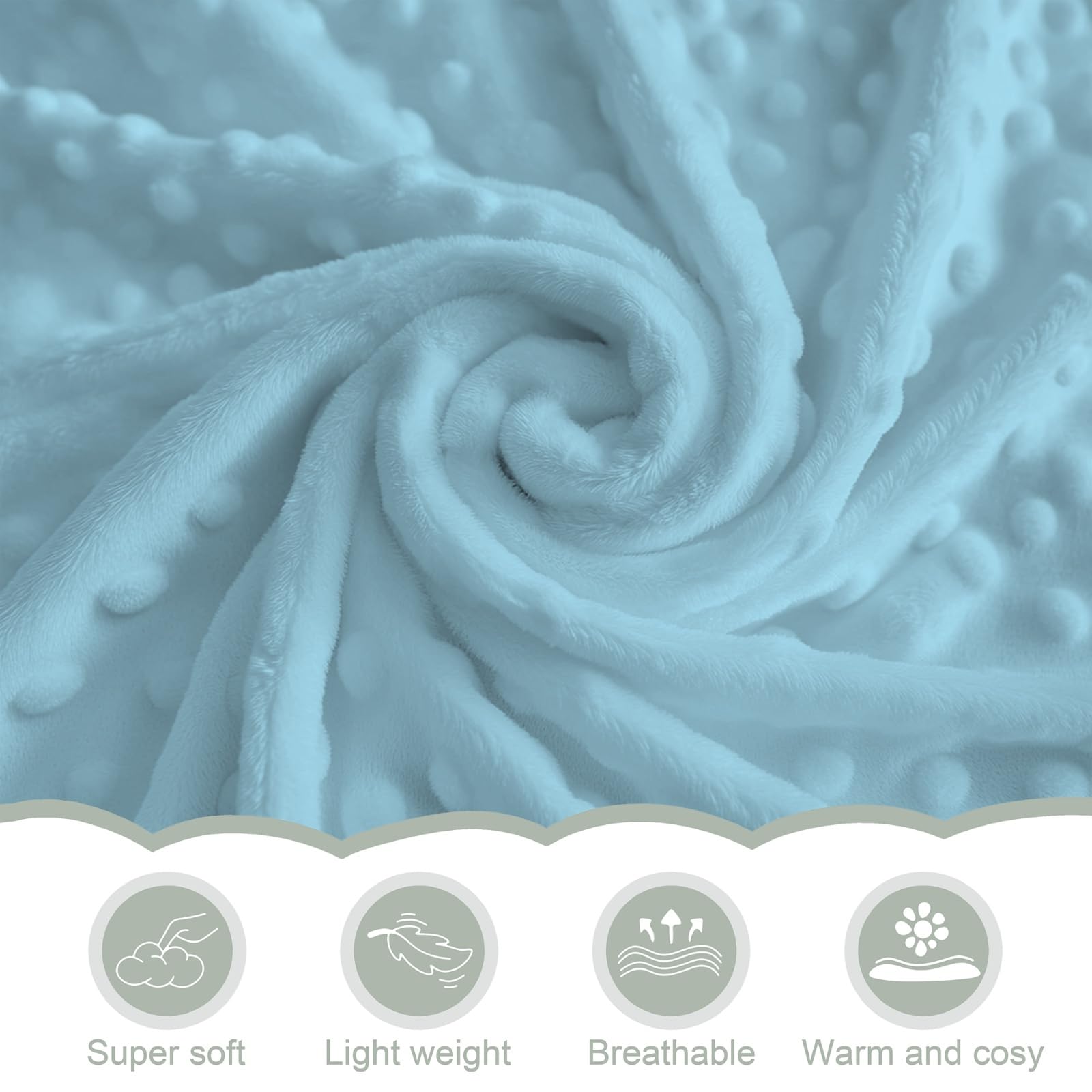 ZoUbqchY sea life blanket shown in a snug nursery scene
