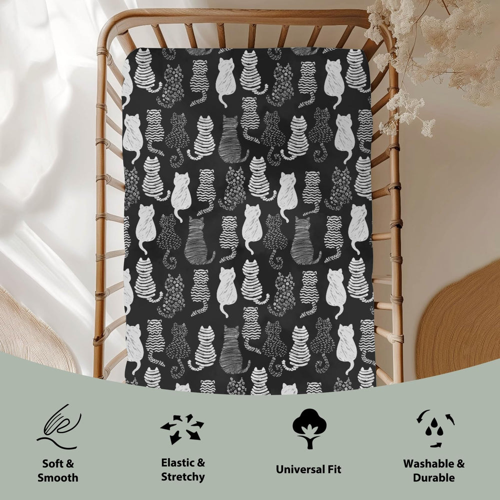 ZoUbqchY fitted sheet fits standard crib mattresses for secure sleep