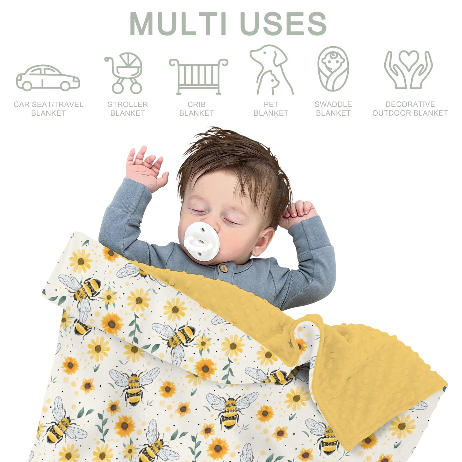 ZoUbqchY gift-ready baby blanket ideal for showers