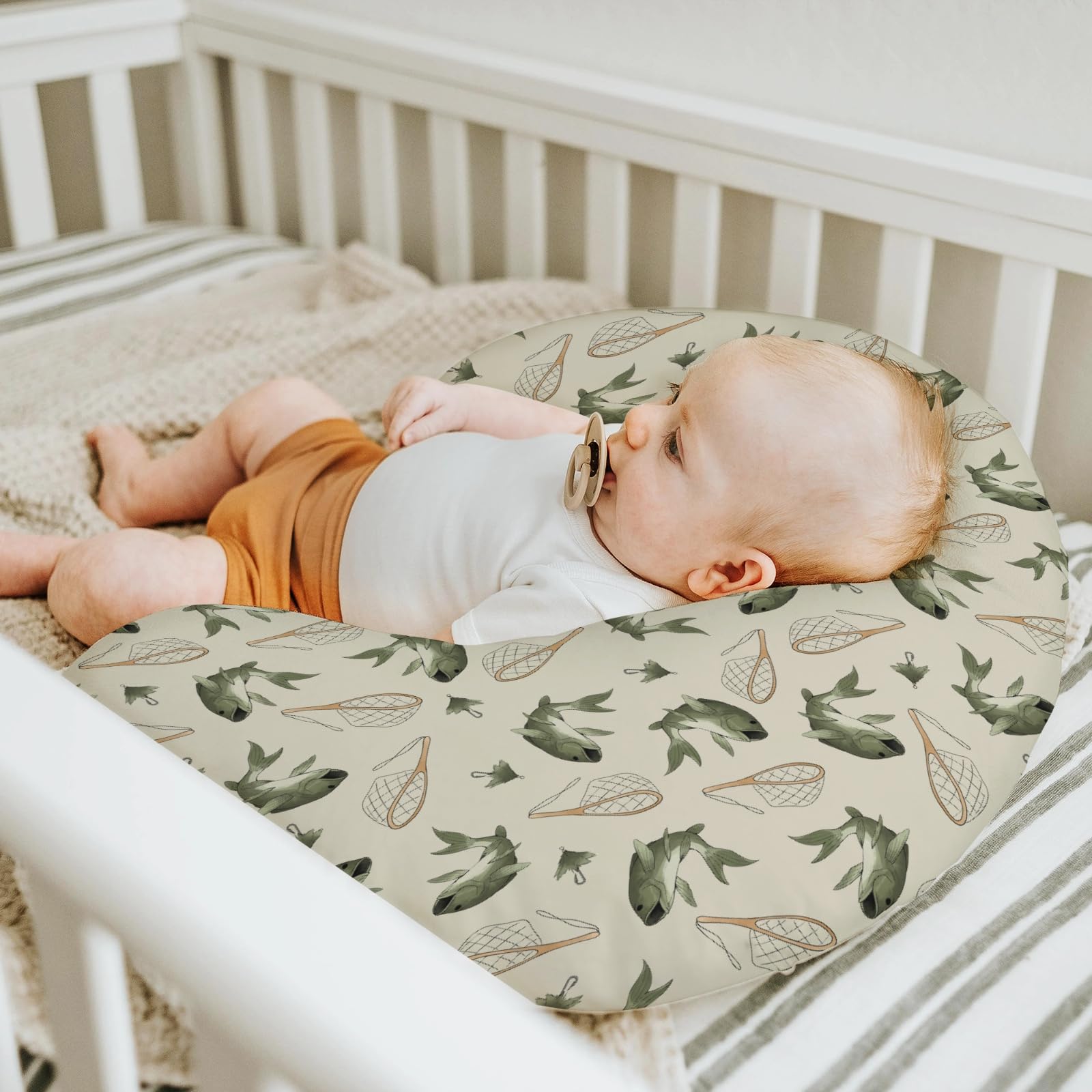 ZoUbqchY Gone Fishing nursery decor enhances baby room ambiance