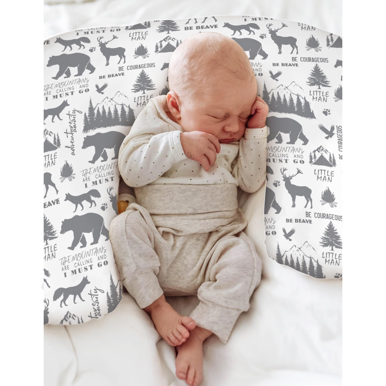 ZoUbqchY trees design nursing pillow cover brightening the nursery