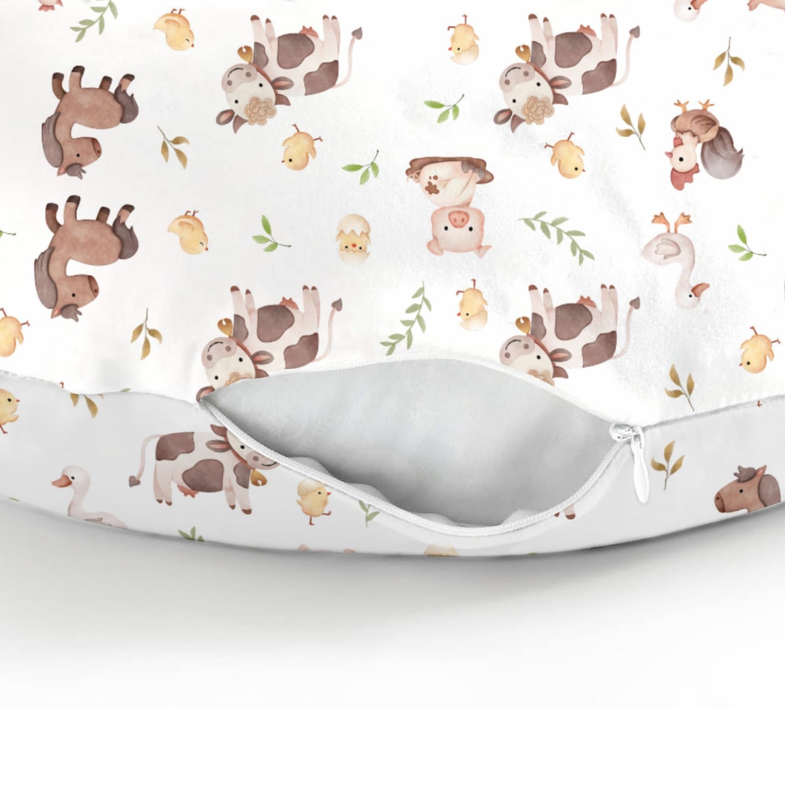 ZoUbqchY large zipper opening enables quick pillow cover changes