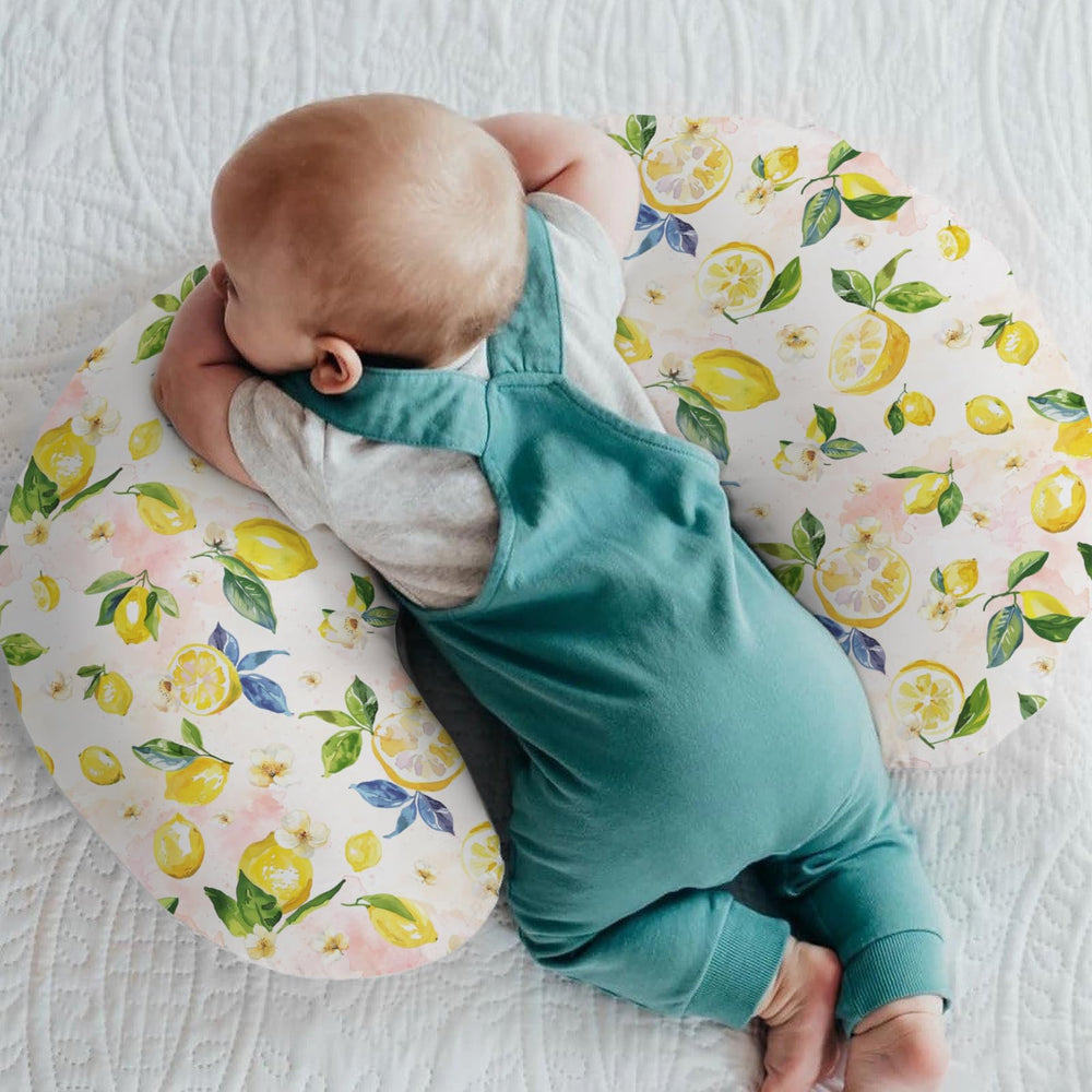 ZoUbqchY lemon branch pattern nursing cover adds playful nursery charm