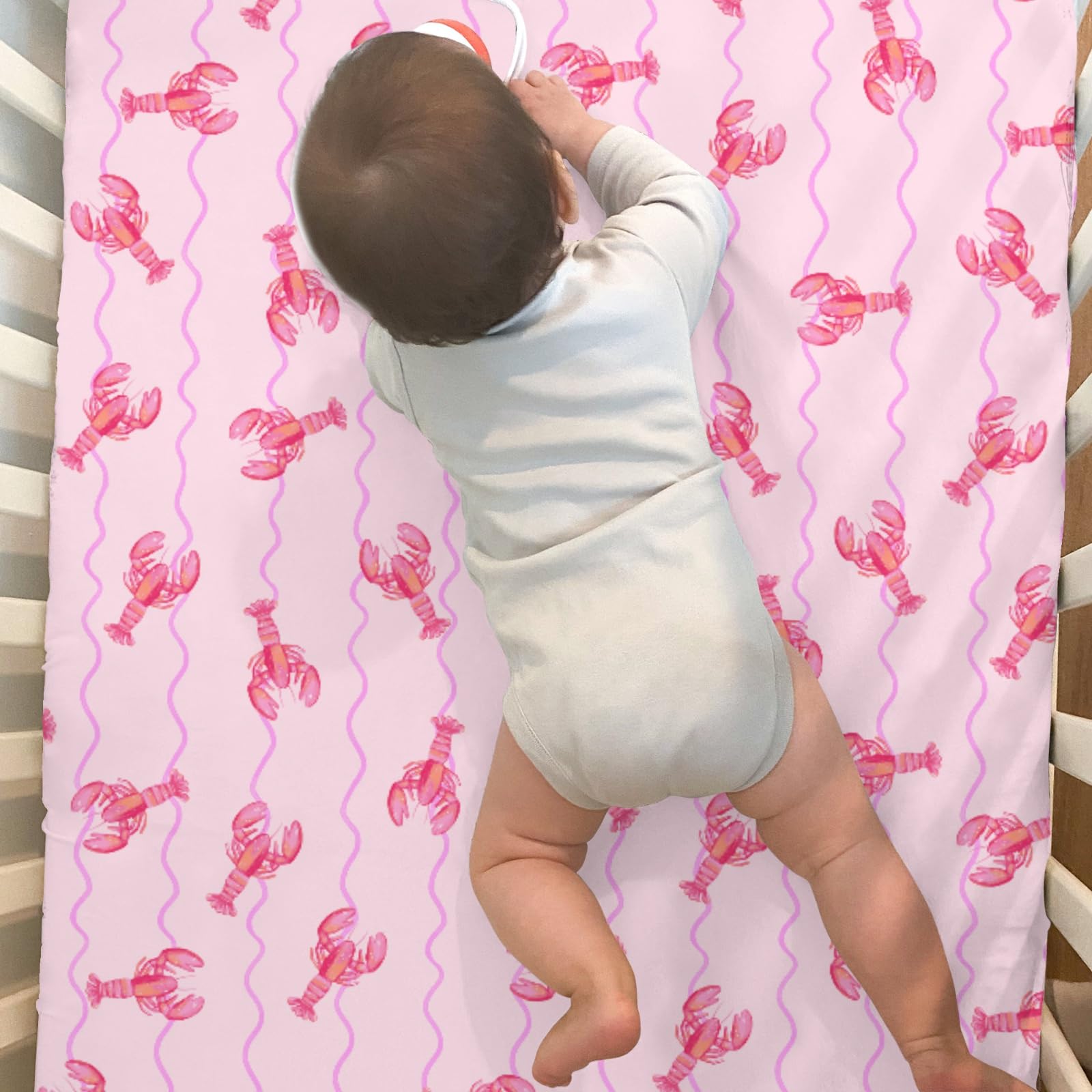 ZoUbqchY machine-washable crib sheet simplifies cleaning