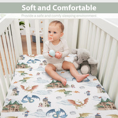 ZoUbqchY moon and clouds crib sheet ideal for dreamy nursery decor