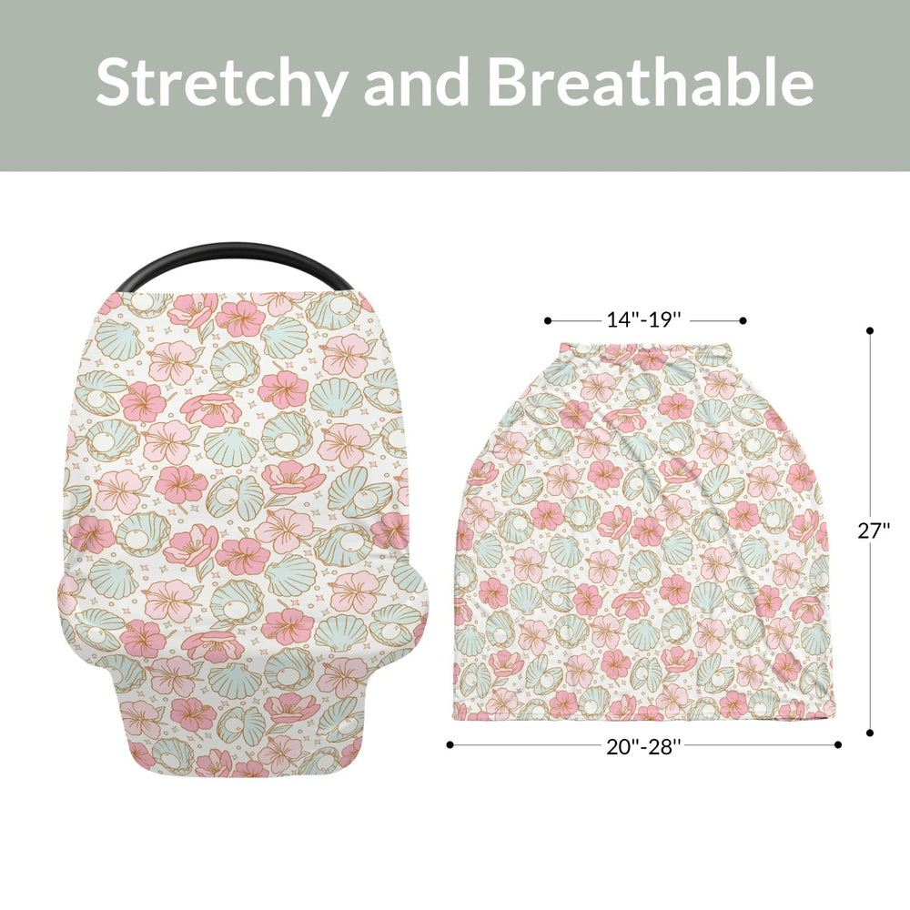 ZoUbqchY Multi-use baby cover can act as canopy, nursing cover, stroller shield.
