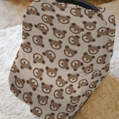 ZoUbqchY neutral boho bears car canopy - 360-degree coverage for shade and privacy