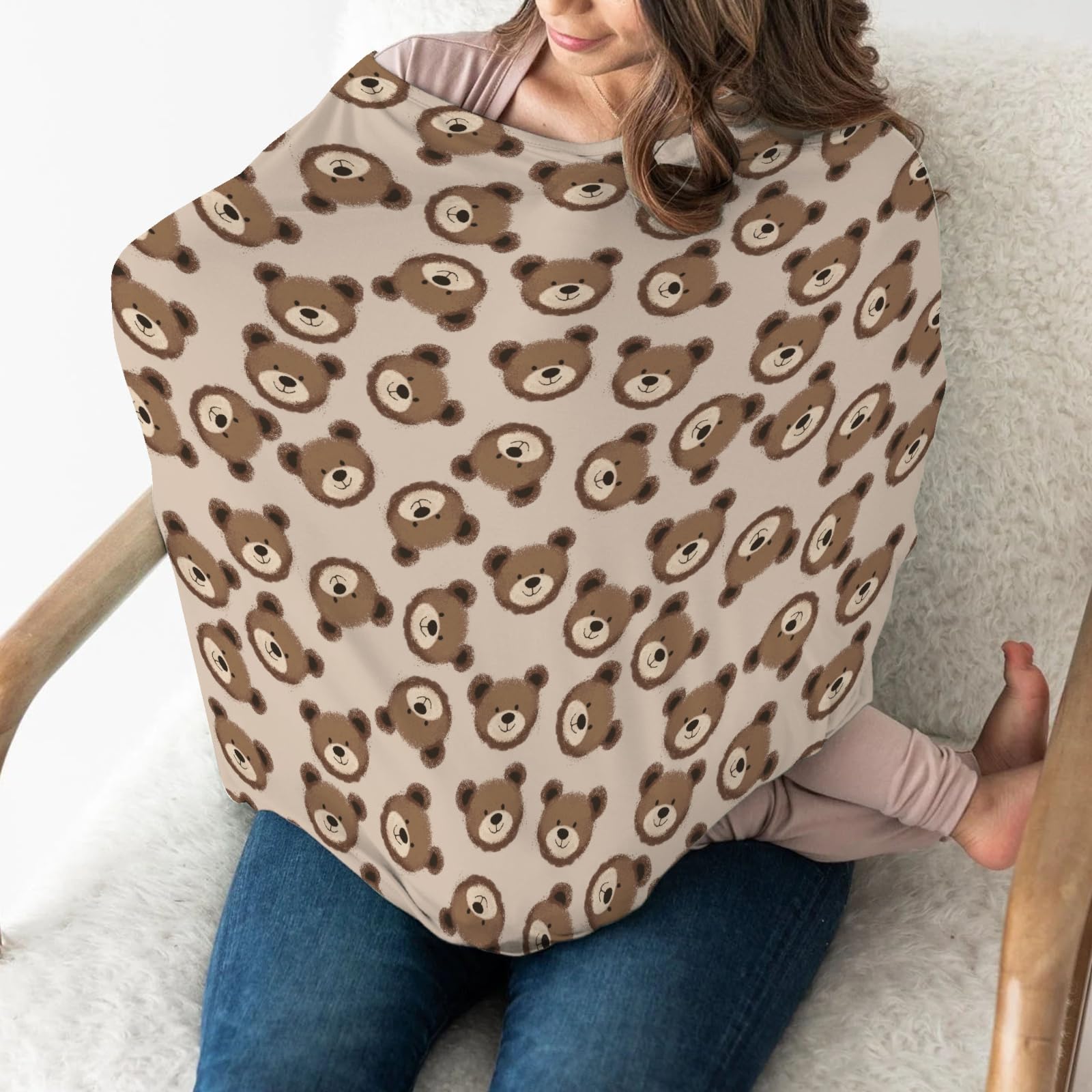 ZoUbqchY nursing cover offers privacy while feeding in crowded spaces