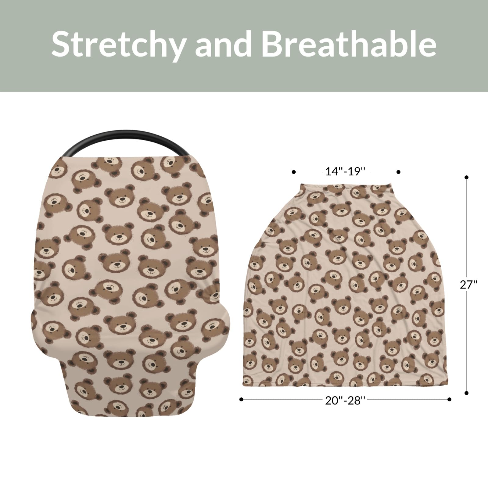 ZoUbqchY versatile nursing cover adapts to shopping carts and more