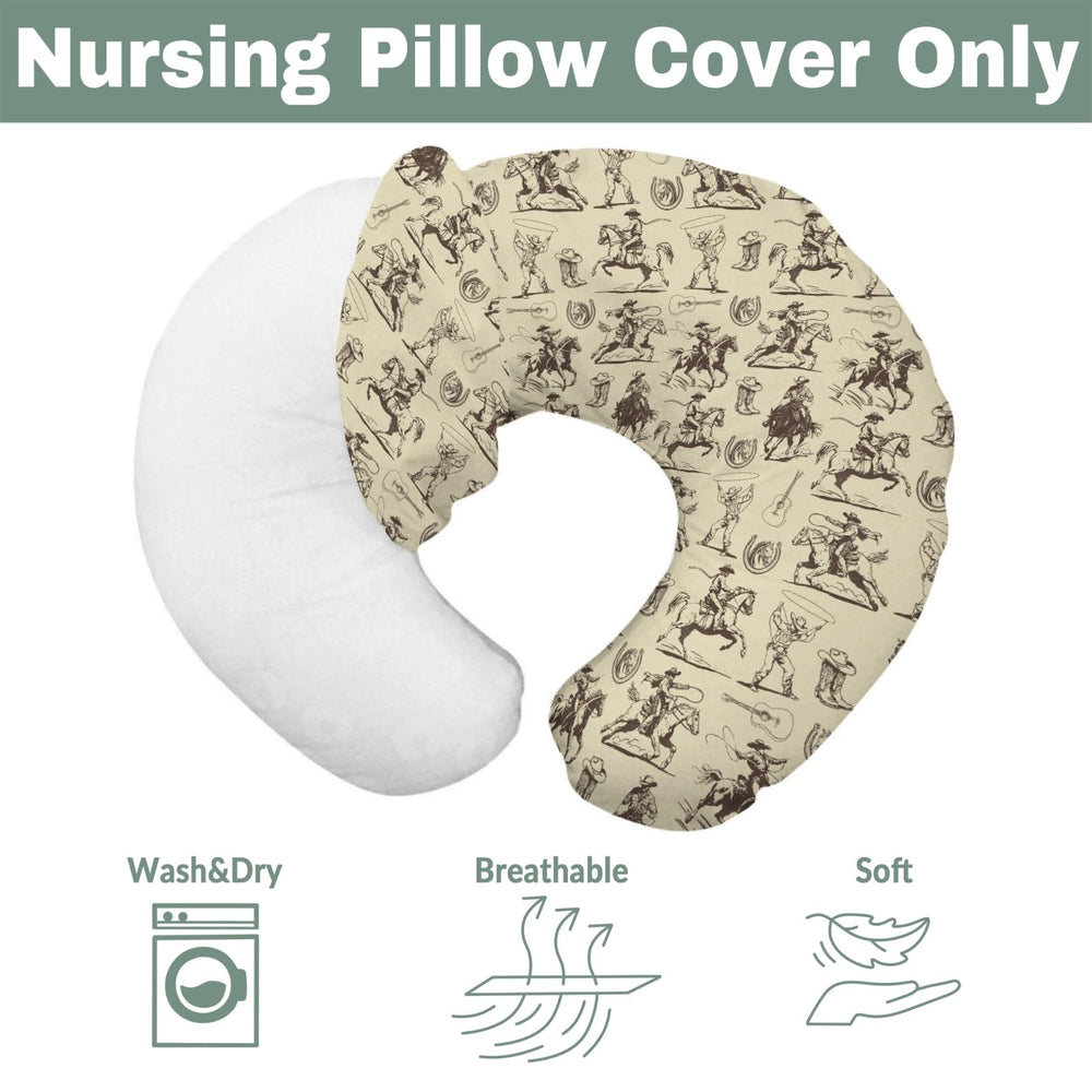 ZoUbqchy neutral cowboy pattern suits any nursery theme
