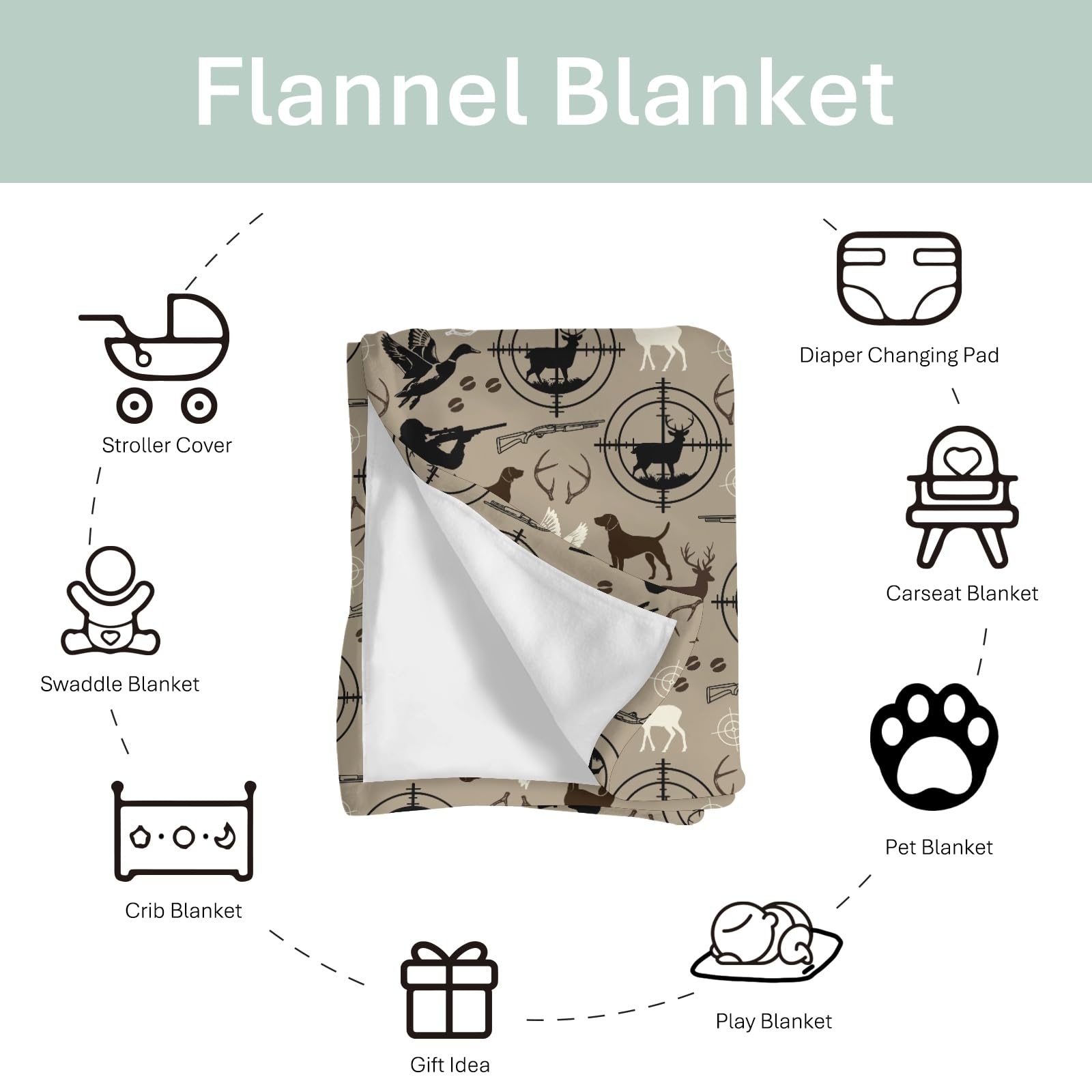 ZoUbqchY nursery accent blanket complements crib decor