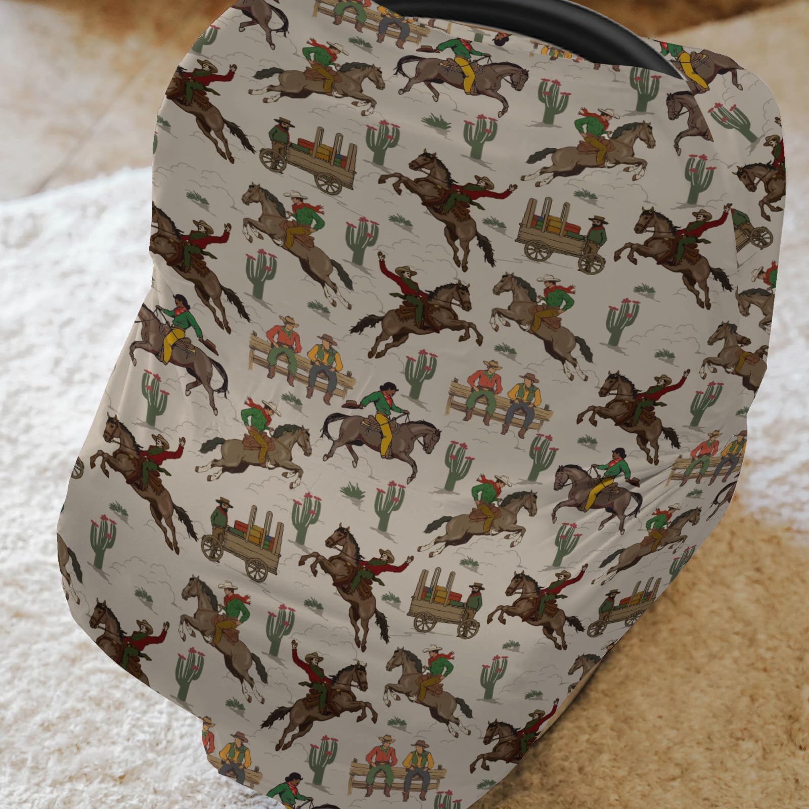 ZoUbqchY nursing cover in stretchy fabric offers 360° privacy during feeding in public