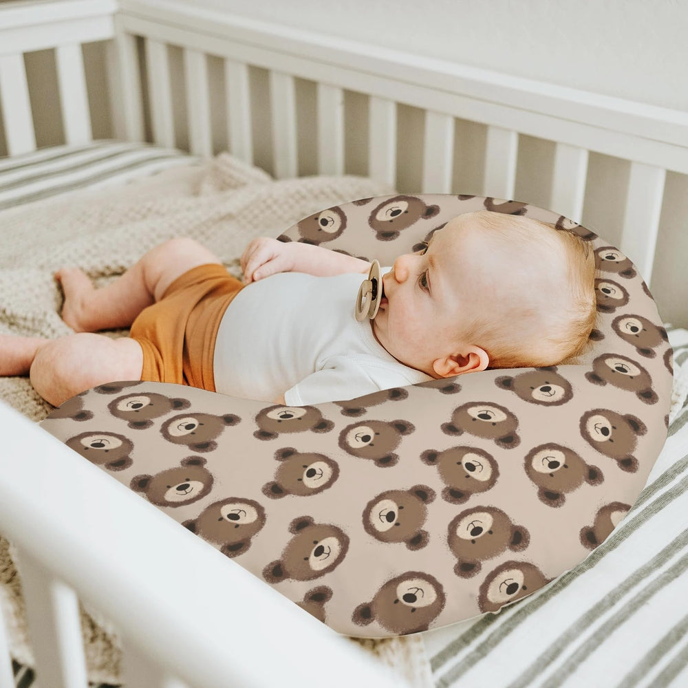 ZoUbqchY fits 22x18-inch nursing pillows with stretchy fabric.