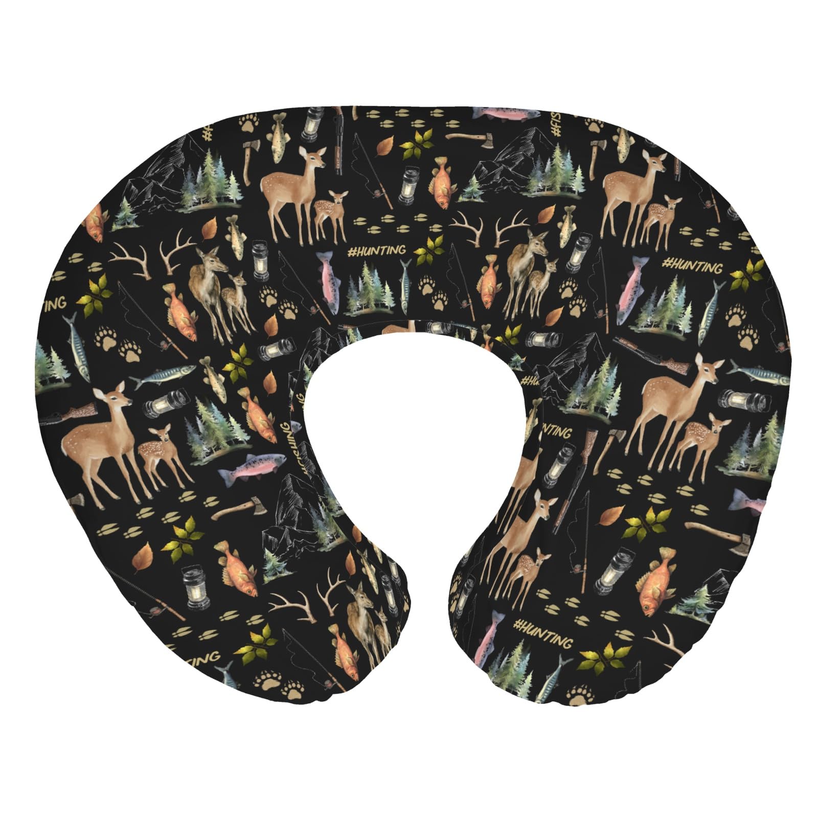 zoubqchy nursing pillow cover with gone fishing pattern adds cozy nursery charm