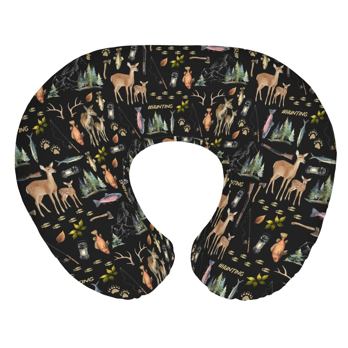 zoubqchy nursing pillow cover with gone fishing pattern adds cozy nursery charm