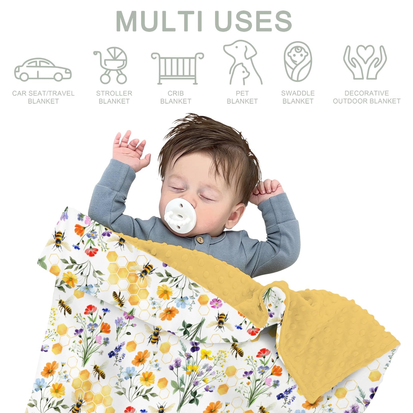 ZoUbqchY perfect baby gift blanket for showers and birthdays