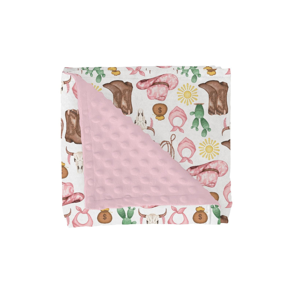 ZoUbqchY pink western cowgirl blanket front pattern for cozy newborn comfort