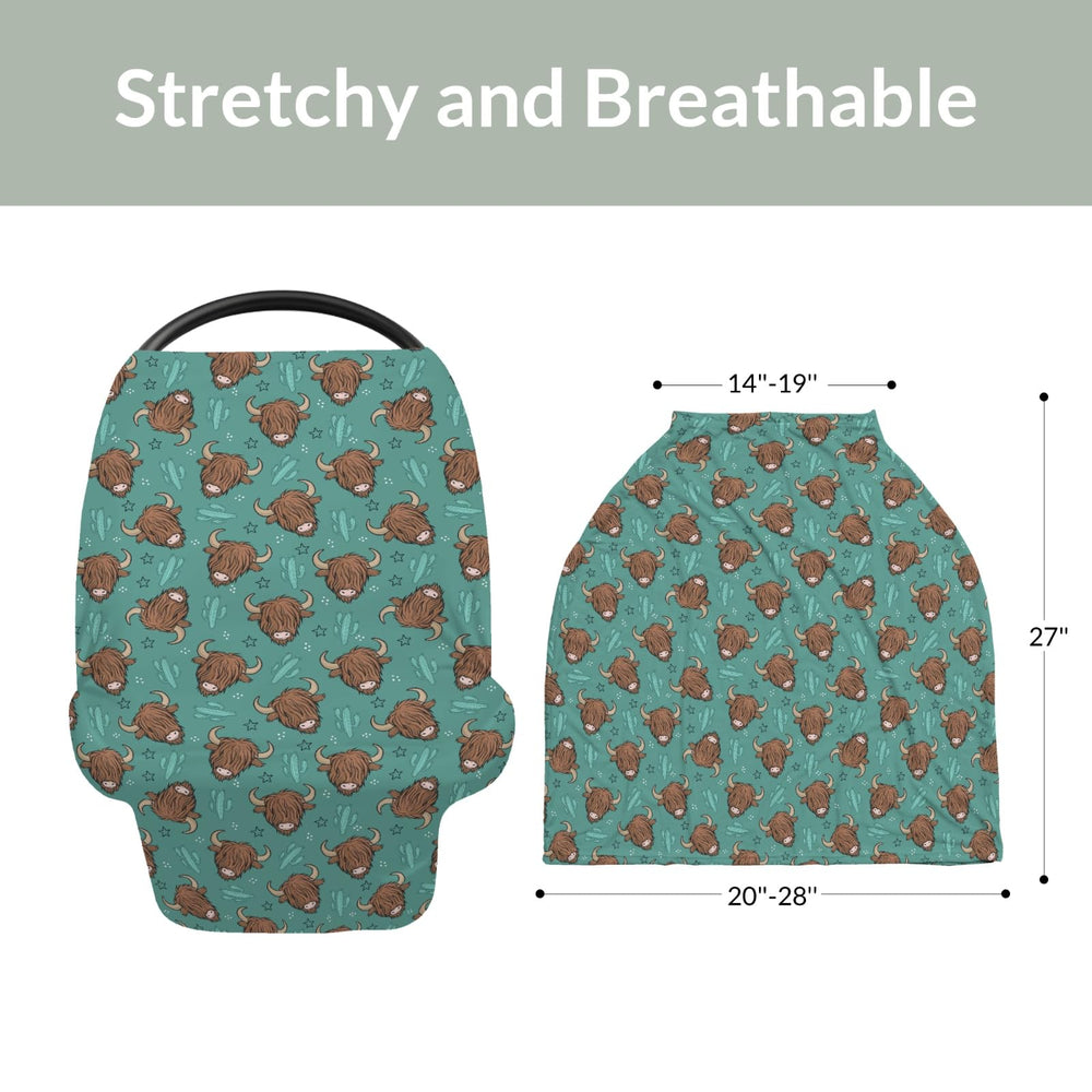 ZoUbqchY shopping cart cover creates a clean, soft space for baby