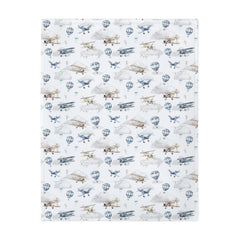 ZoUbqchY Sky and clouds design blanket ideal for crib and stroller.