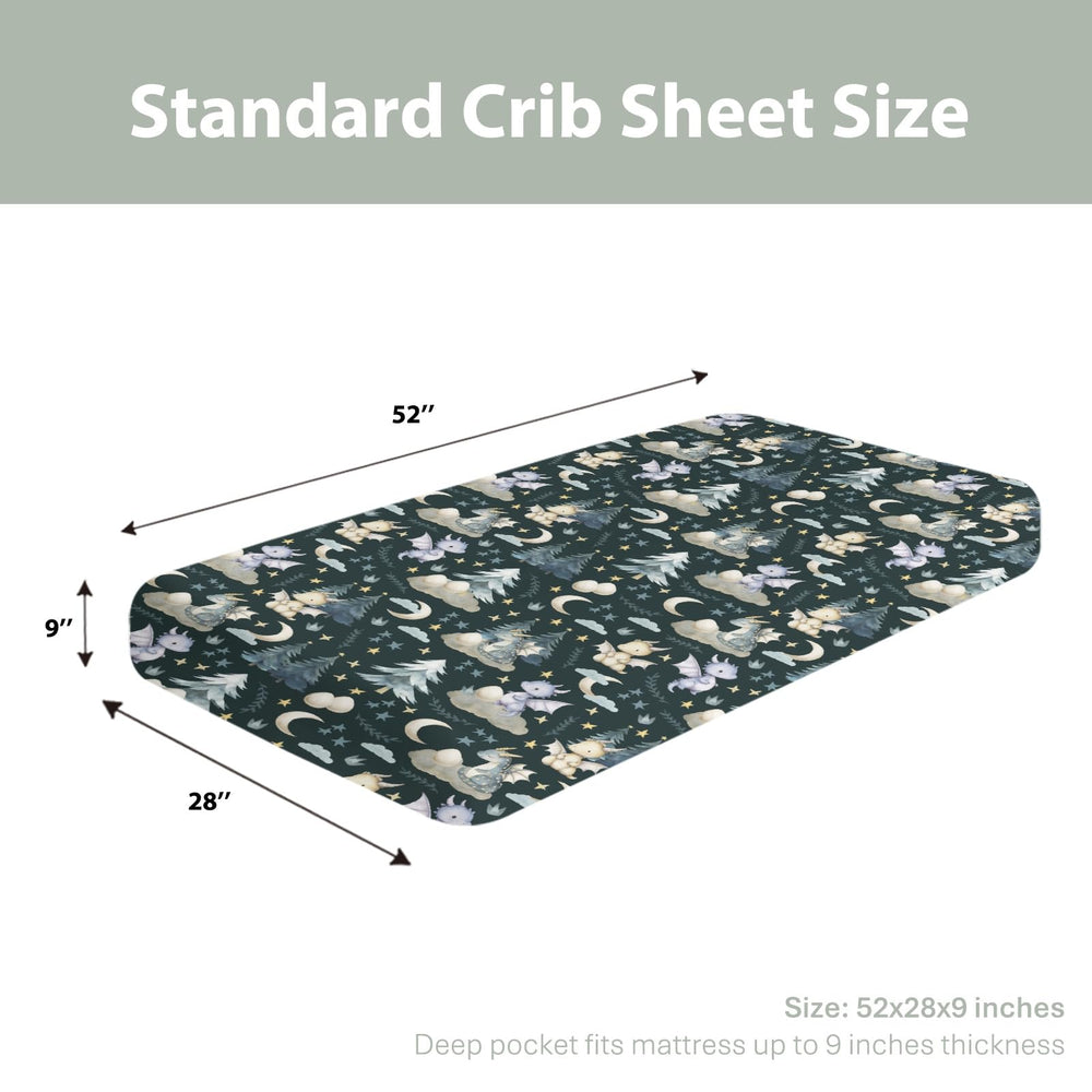 ZoUbqchY crib sheet with 9-inch deep pocket for secure fit