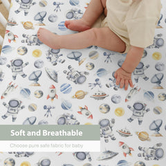 ZoUbqchY Snug fit crib mattress 52x28 keeps sheet flat and secure.