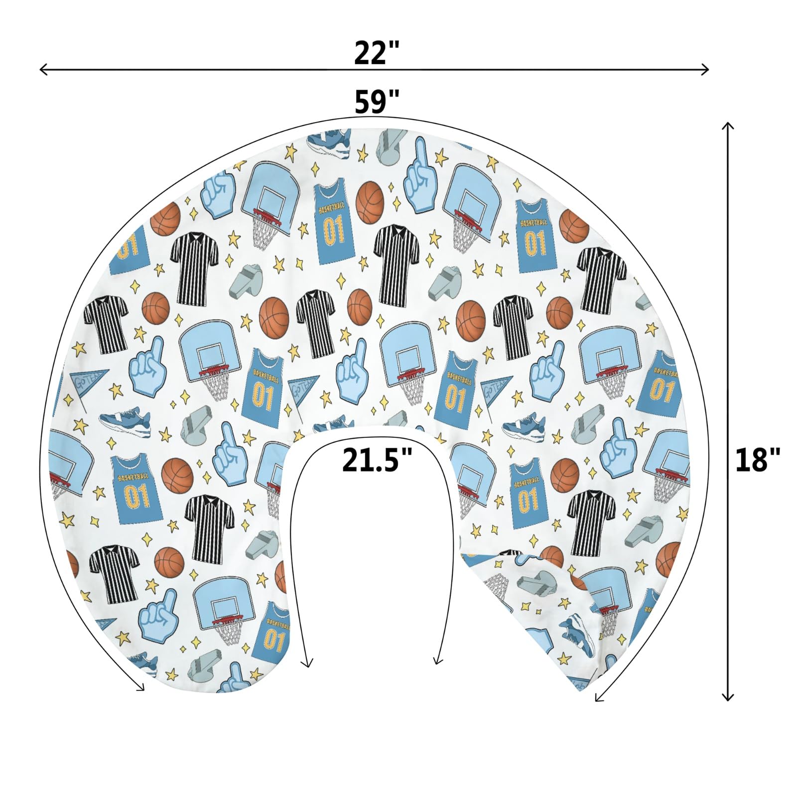 ZoUbqchY snug 22x18 fit provides secure coverage for standard pillows.