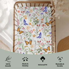 ZoUbqchY Soft Silky Polyester crib sheet feels luxuriously soft on delicate skin.