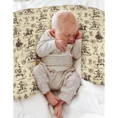 ZoUbqchy soft stretch polyester cover feels gentle on baby skin