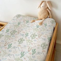 ZoUbqchy sun motif desert ambience changing pad cover fits changing pads securely.
