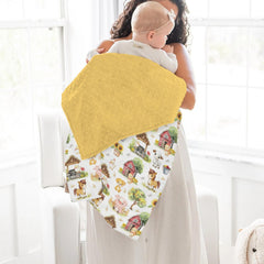 ZoUbqchY Sweet Farm blanket 30x40 size is easy to fold and carry.