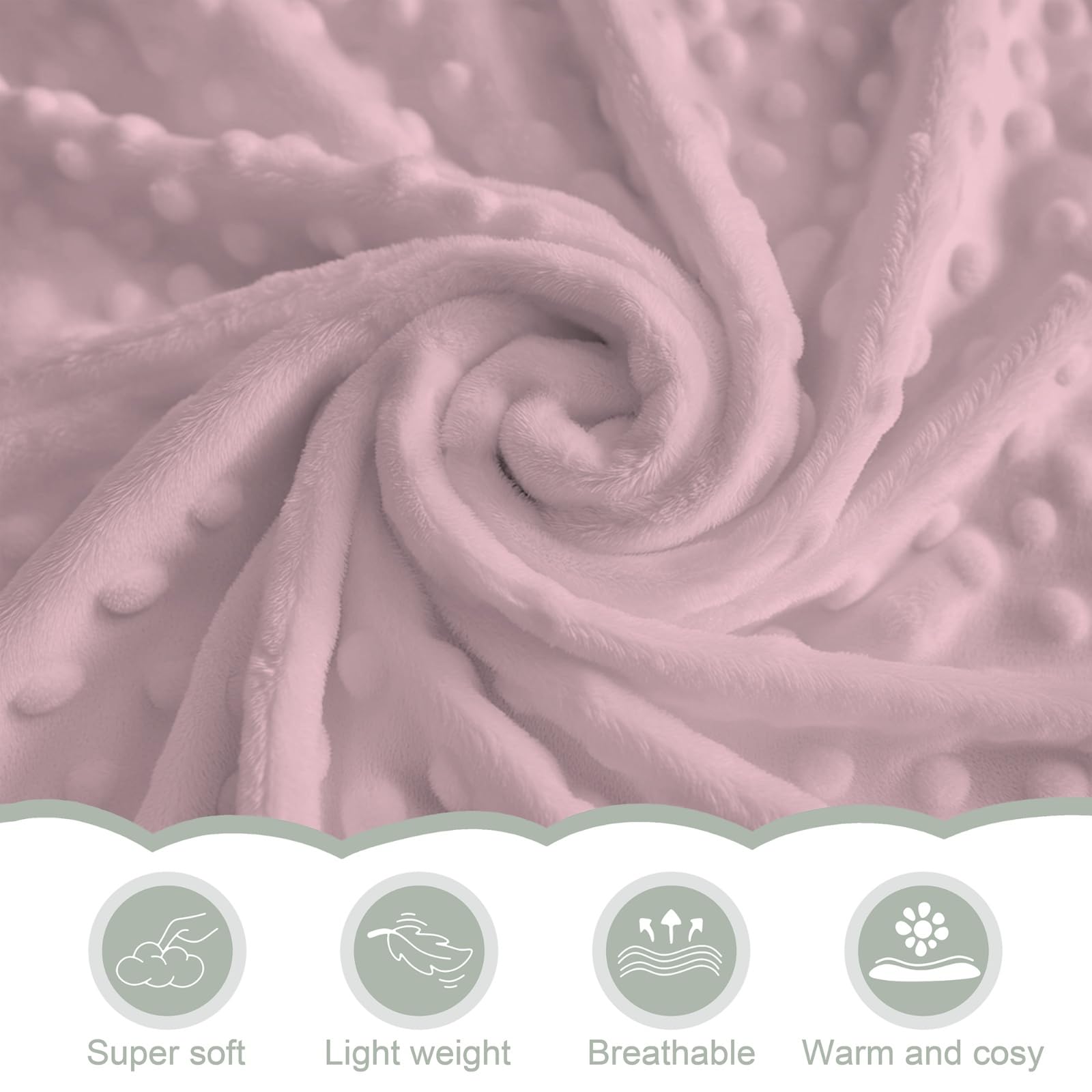 ZoUbqchY travel-friendly baby blanket for stroller and car rides