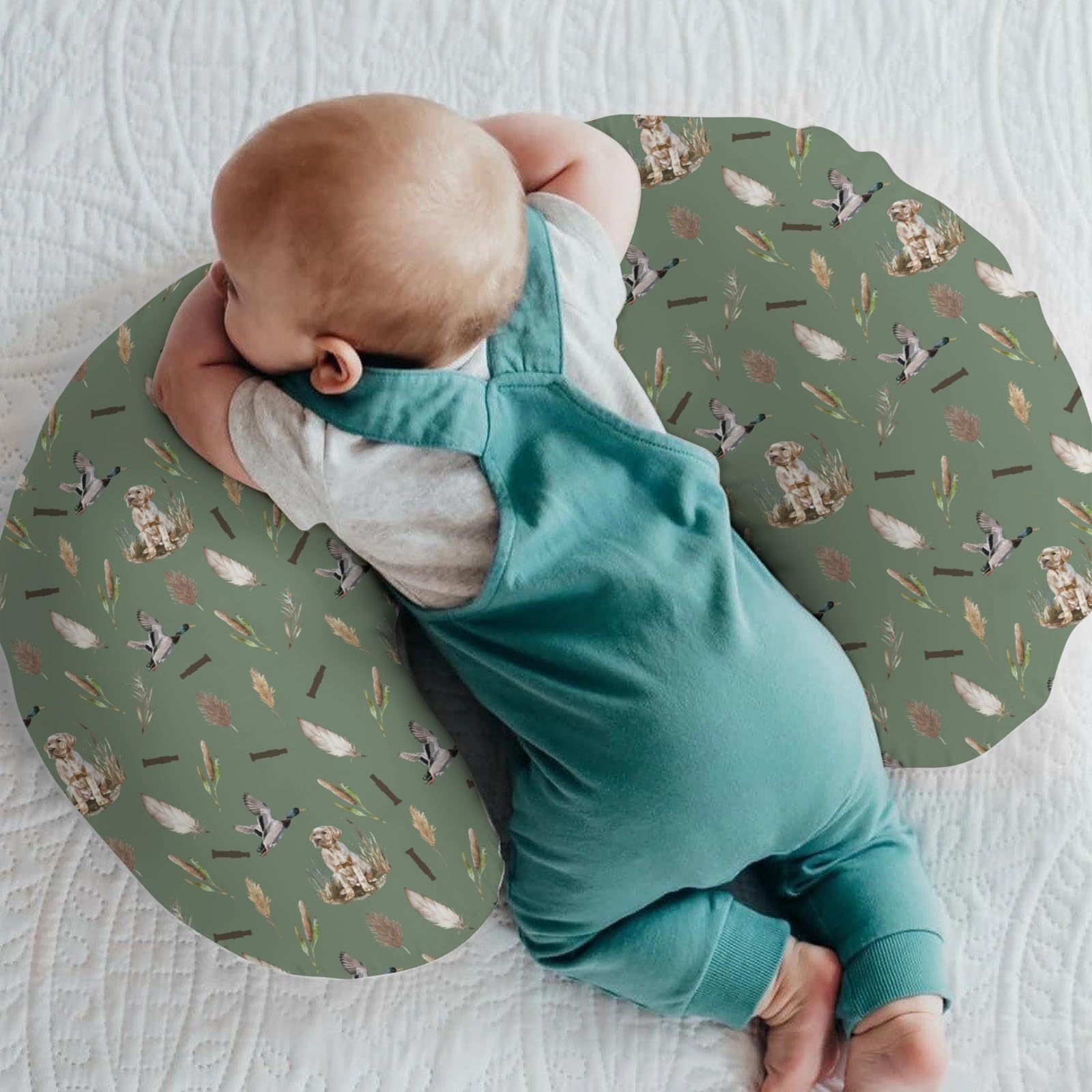 ZoUbqchY U-shaped cover fitting 22x18 inch nursing pillows