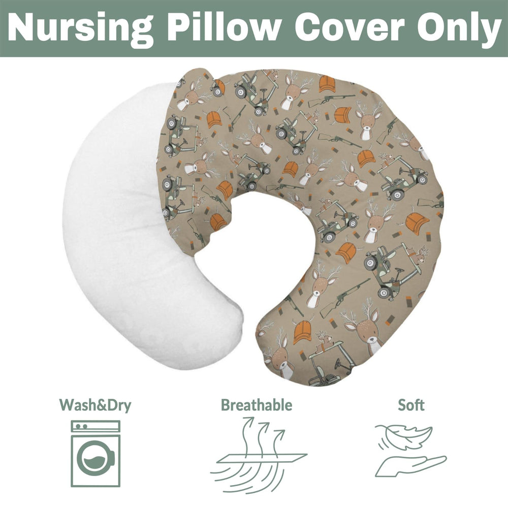 ZoUbqchY U-shaped pillow slipcover keeps feeding area neat