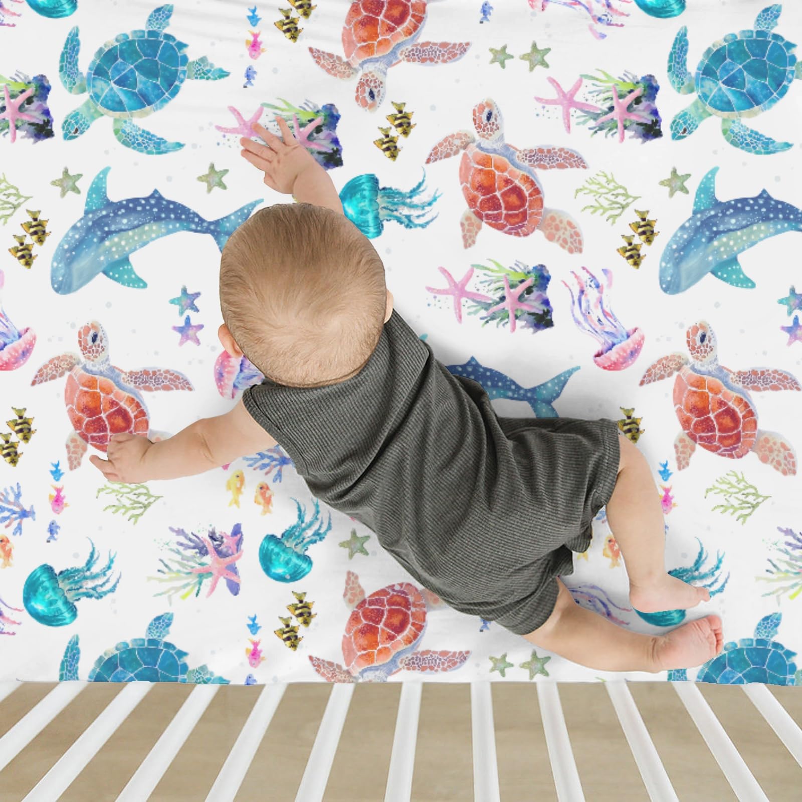 ZoUbqchY unisex design crib sheet suitable for boys and girls