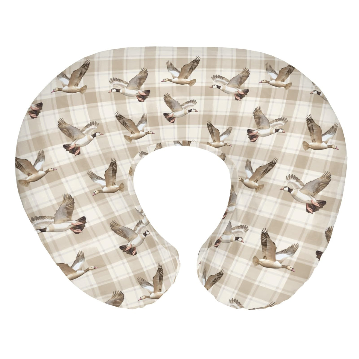 ZoUbqchY vintage geese nursing pillow cover on a 22x18 pillow for nursery charm