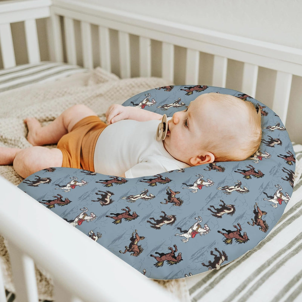 ZoUbqchY blue nursing cover with zipper, easy to slip on and off.