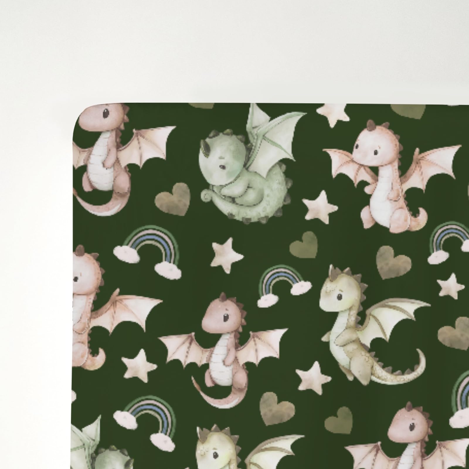 ZoUbqchY watercolor dragons easy-care washability; machine washable for busy parents.