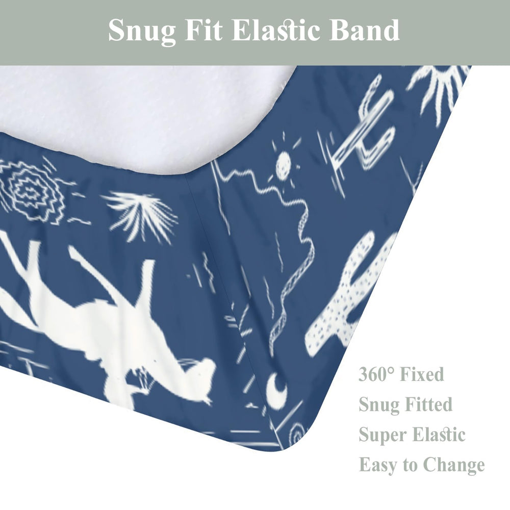 Zoubqchy changing pad cover with full elastic fit for secure stay.