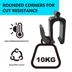 Zoucengx Wonderfold W4 side hooks installed to keep bags secure.