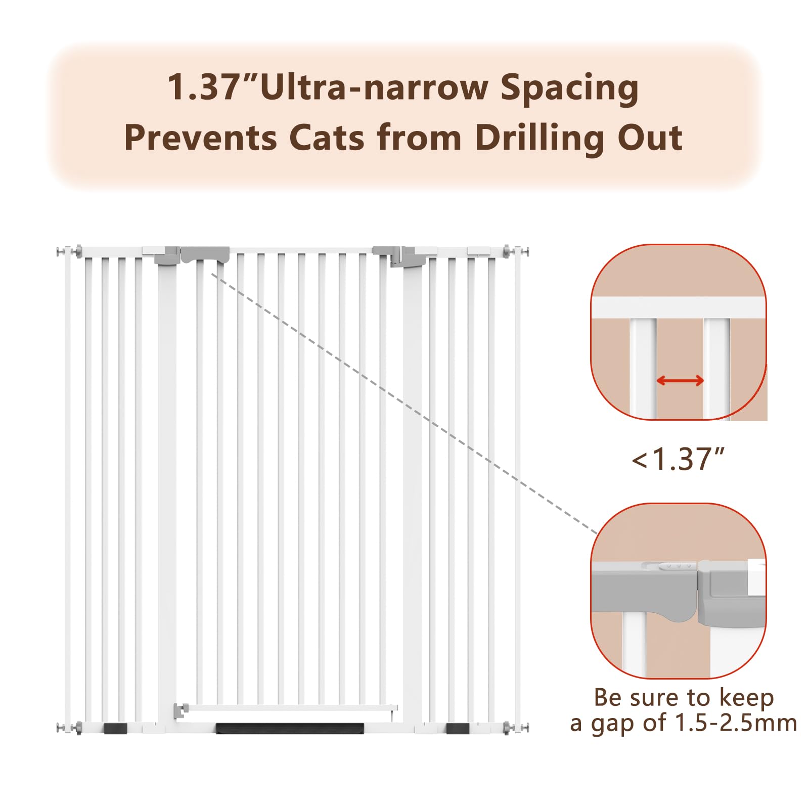 ZOUTEX no-drilling pressure mount setup shown for quick, wall-friendly installation.