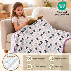 ZPECC eight-layer muslin warmth, breathable comfort for calm evenings.