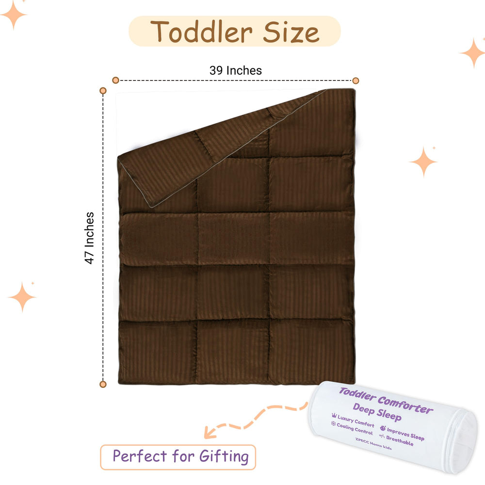 ZPECC crib nap rest comforter shows soft microfiber for all-season use