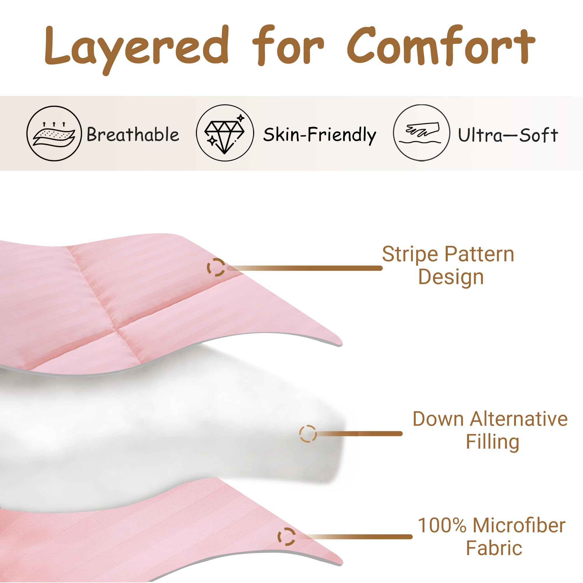 ZPECC hypoallergenic, odor-free fabric supports skin-friendly sleep for toddlers.