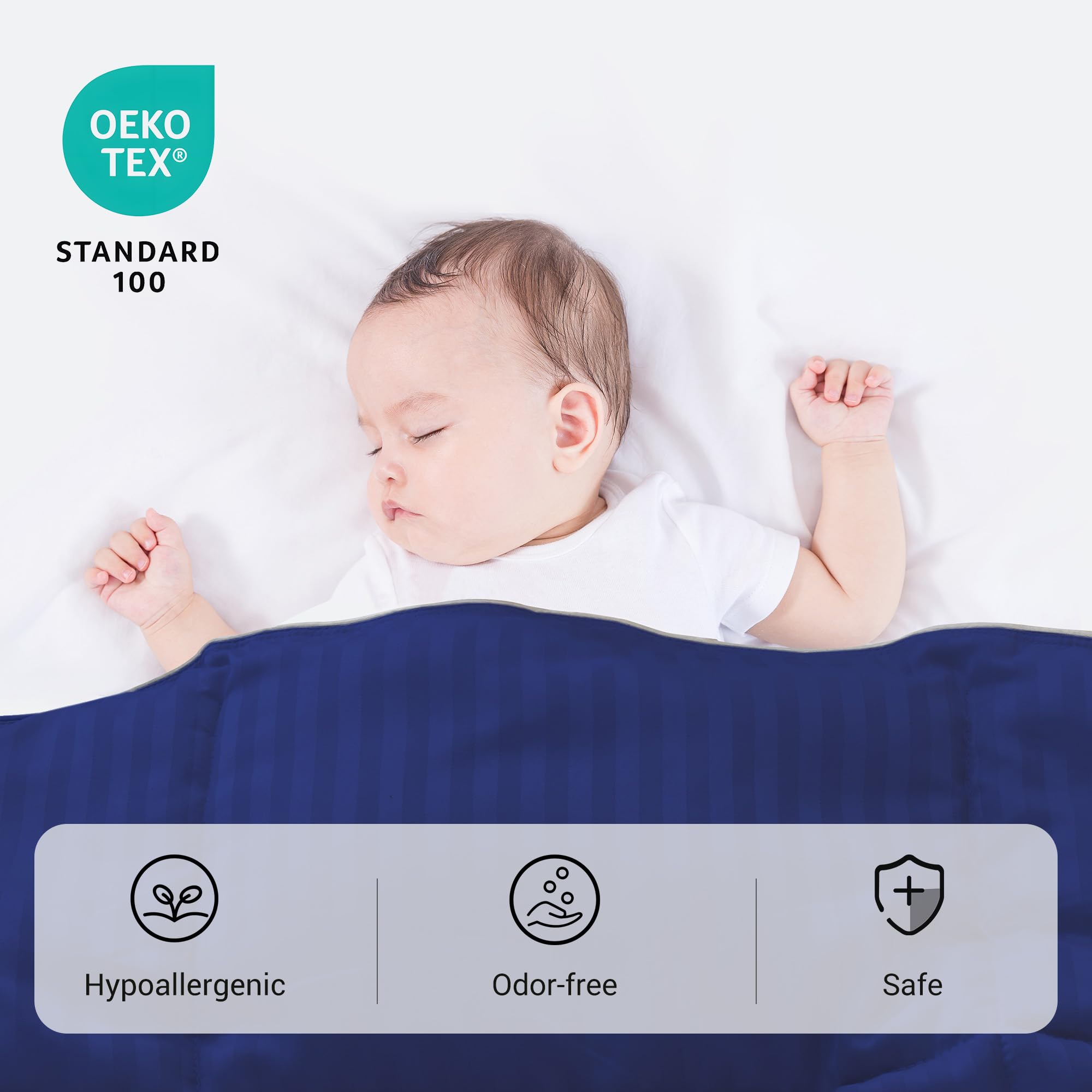 ZPECC comforter in crib illustrating cozy sleep environment