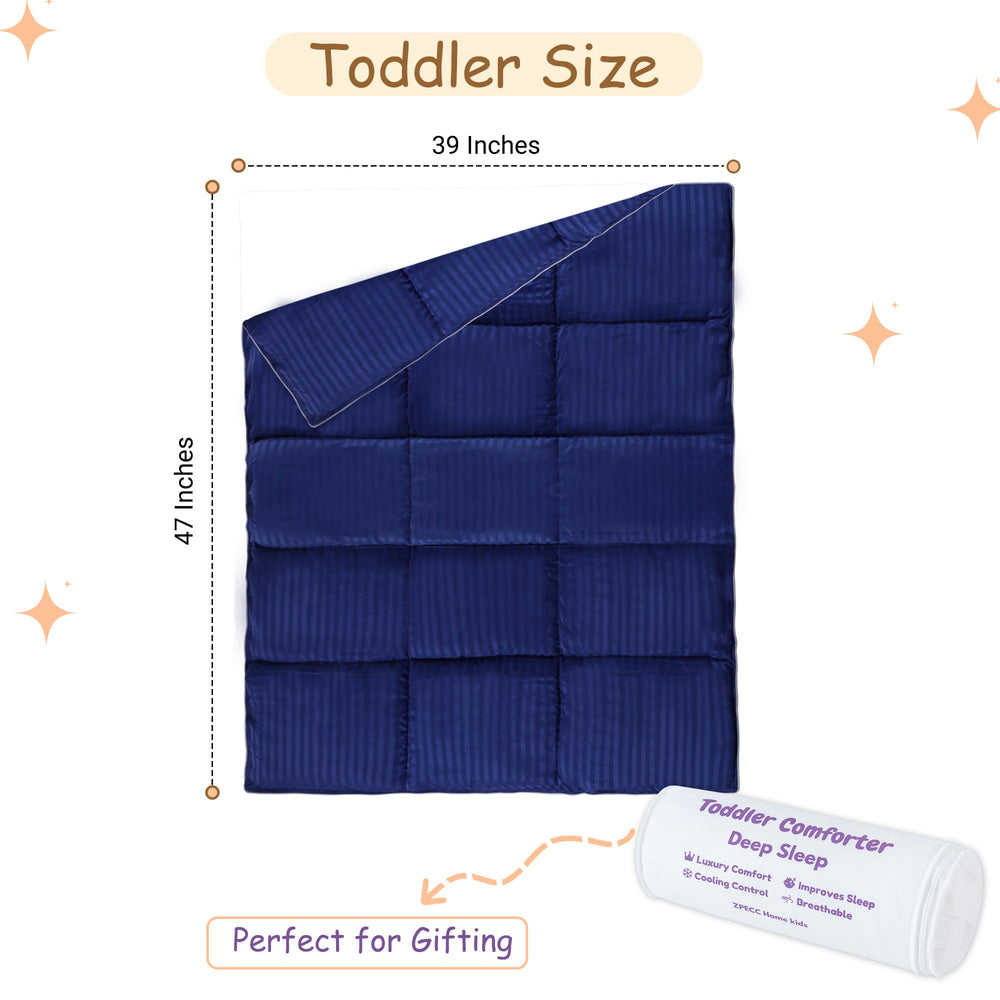 ZPECC packaging of the toddler comforter, compact and gift-ready