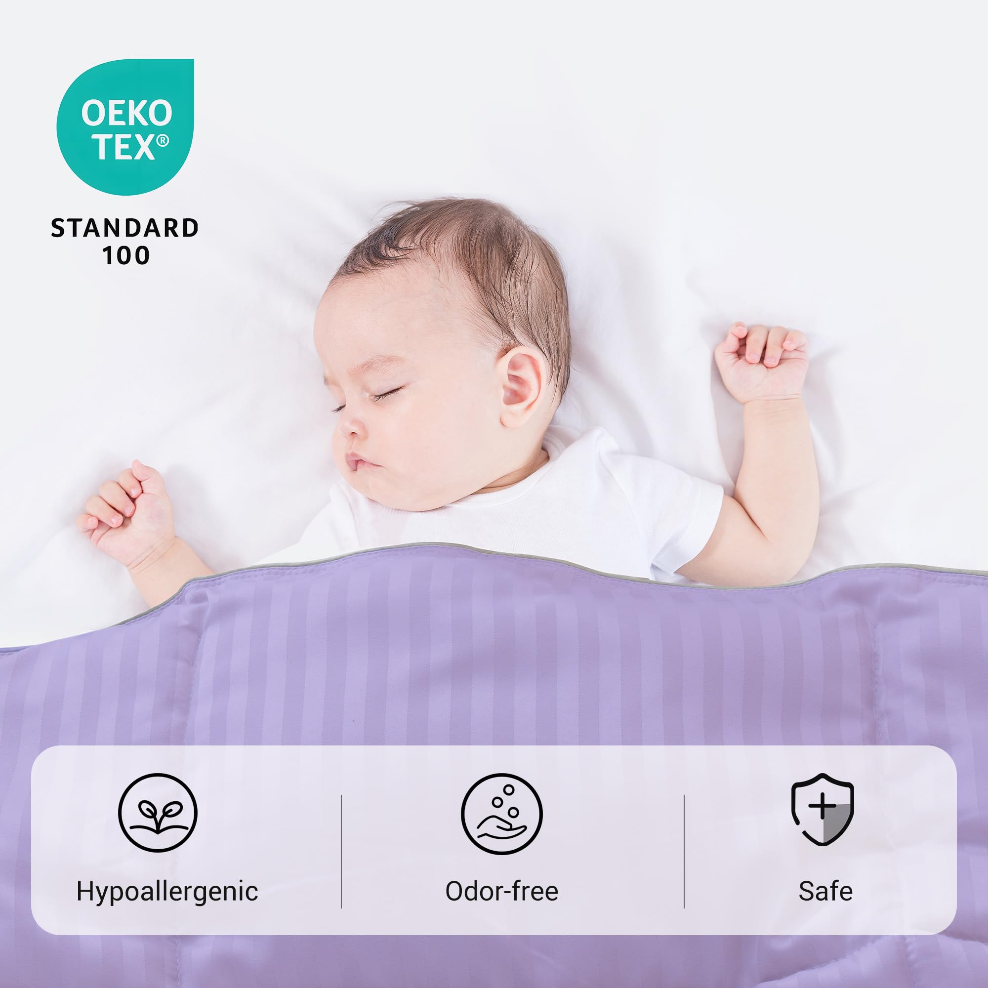 ZPECC Toddler Comforter’s breathable lining supports a calm sleep environment