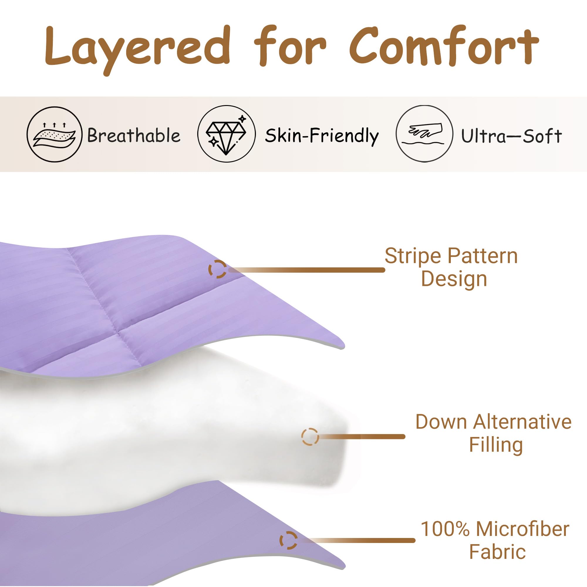 ZPECC Toddler Comforter with fluffy padding for warm, light-weight naps