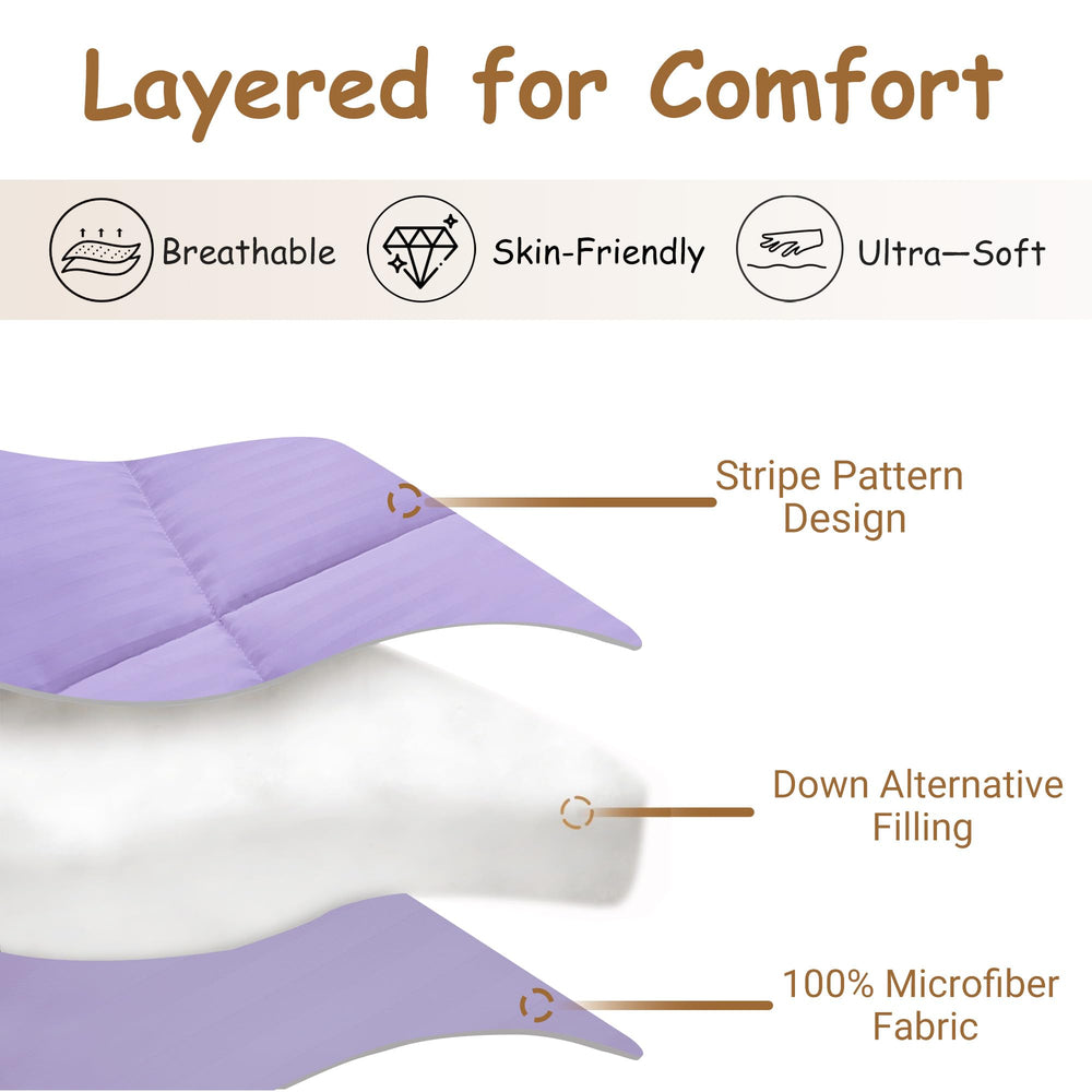 ZPECC Toddler Comforter with fluffy padding for warm, light-weight naps