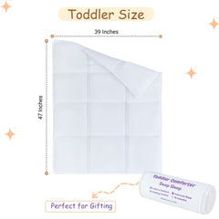 ZPECC toddler comforter folded shows compact, easy-care design for travel and daycare.