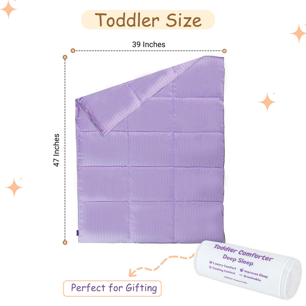 ZPECC Toddler Comforter in soft microfiber fabric for gentle skin contact